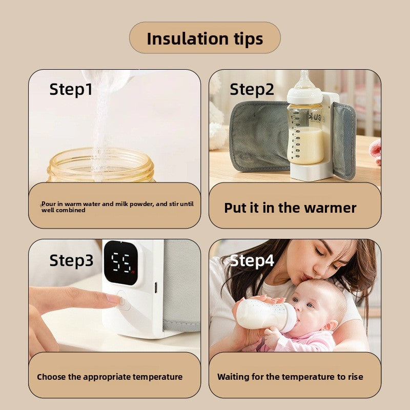 Portable USB Rechargeable Baby Bottle Warmer